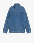 Blue Stone Bleach Oversized Denim Jacket - GAUCHERE - Spring 24