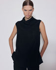 Gauchere Crinkle Viscose Sleeveless Top