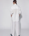 Dry Cotton Ruched Shirt - GAUCHERE
