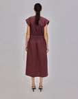 Sleeveless Cotton Dress With Elasticated Waist - GAUCHERE