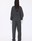 Mock Neck Sweater In Chiné Wool - GAUCHERE
