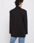 Black Oversize Wool Jacket - GAUCHERE