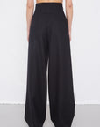 Pantalon Taille Haute En Laine