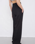 Pantalon Taille Haute En Laine