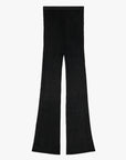 Pantalon Évasé En Velours Noir