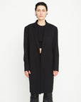 GAUCHERE Wool Tailored Coat Raw Edges