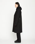GAUCHERE Oversized Felt Wool Coat With Zippers