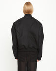 GAUCHERE Zipped Bomber Jacket Pleat Stitching