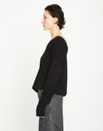 Oversized V Neck Merino Sweater - GAUCHERE