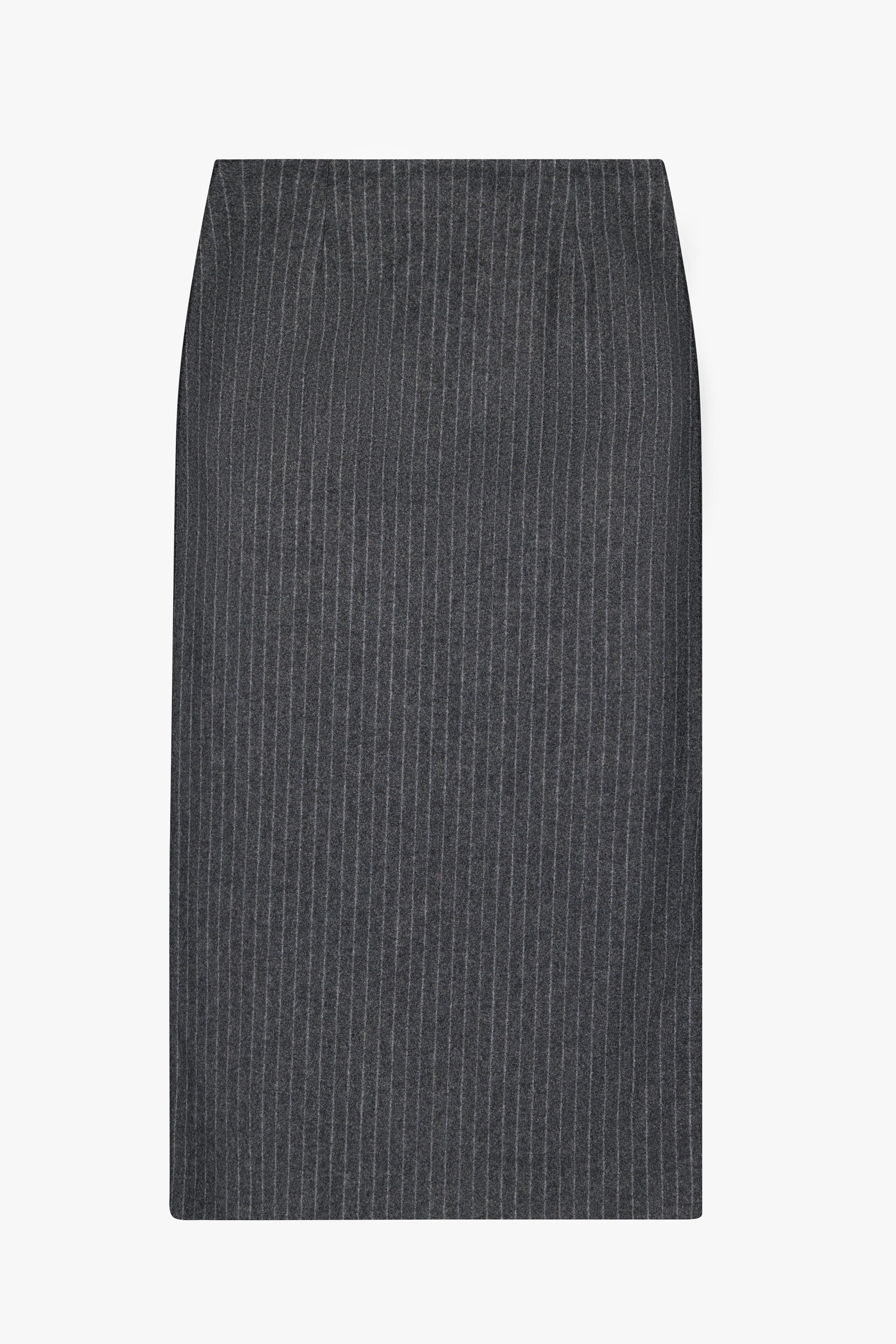 GAUCHERE - Midi Skirt in Pinstripe Wool