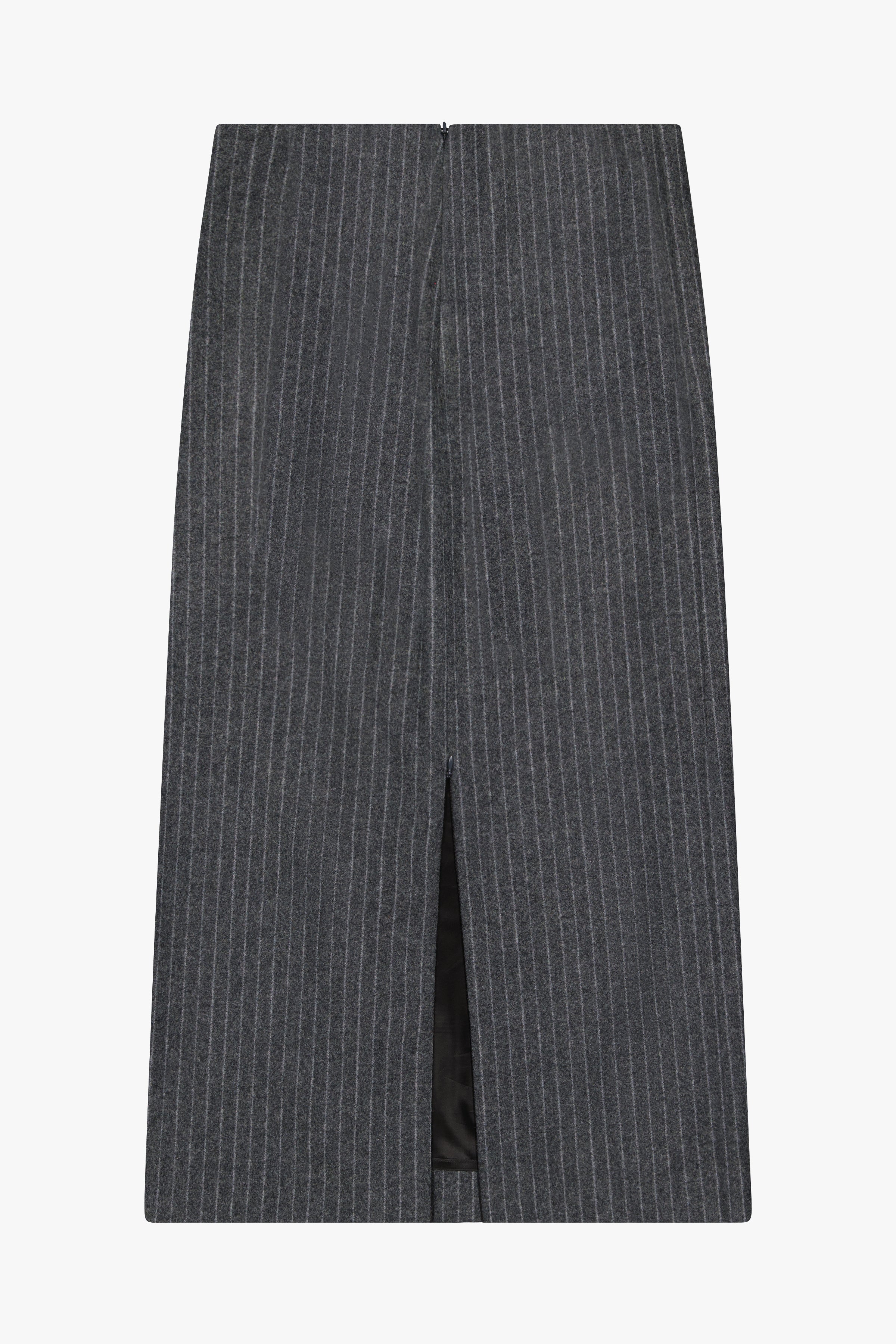 GAUCHERE - Midi Skirt in Pinstripe Wool