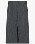 GAUCHERE - Midi Skirt in Pinstripe Wool