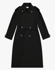 Double Breasted Nylon Trench Coat - GAUCHERE