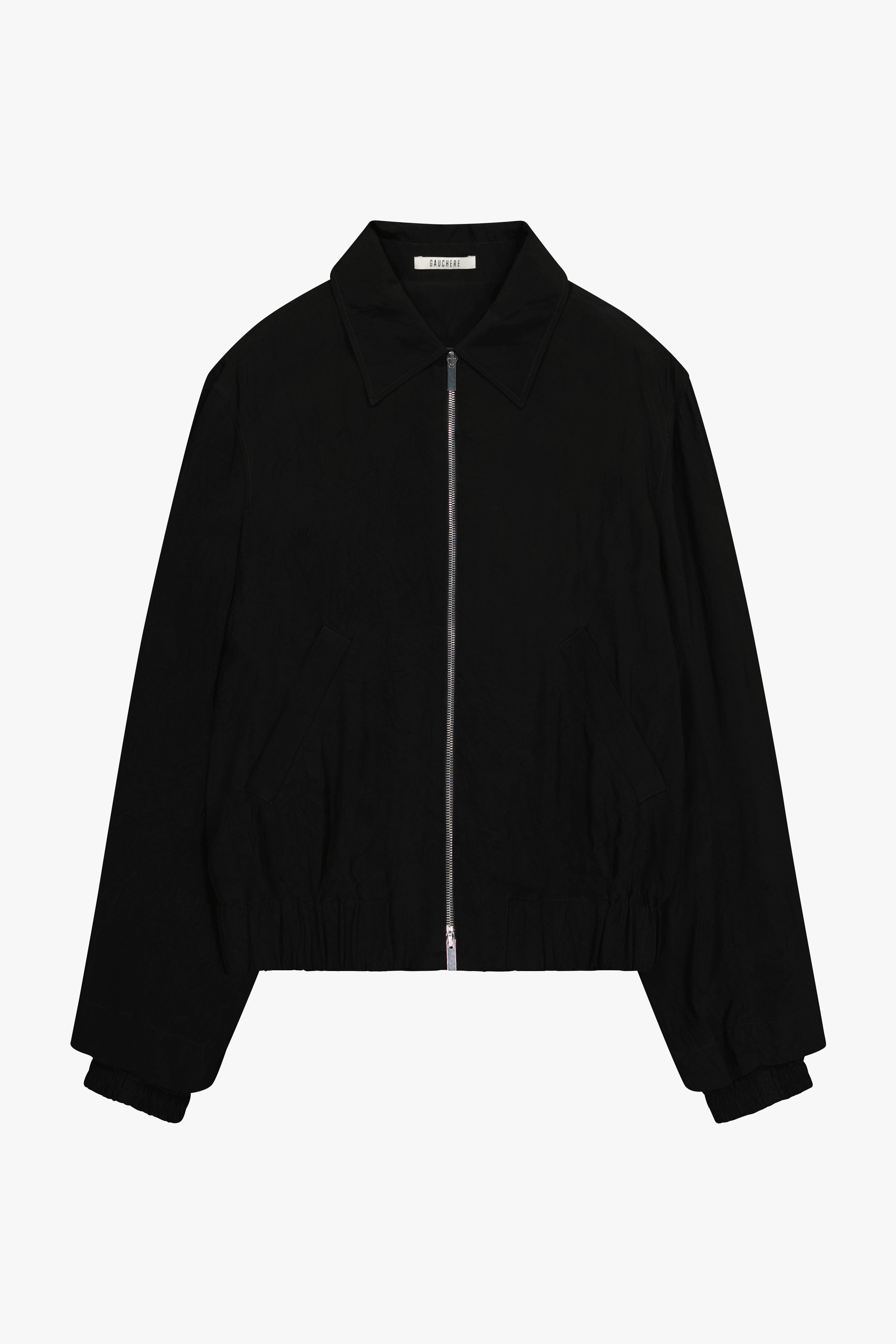 GAUCHERE - Crinkle Viscose Bomber Jacket