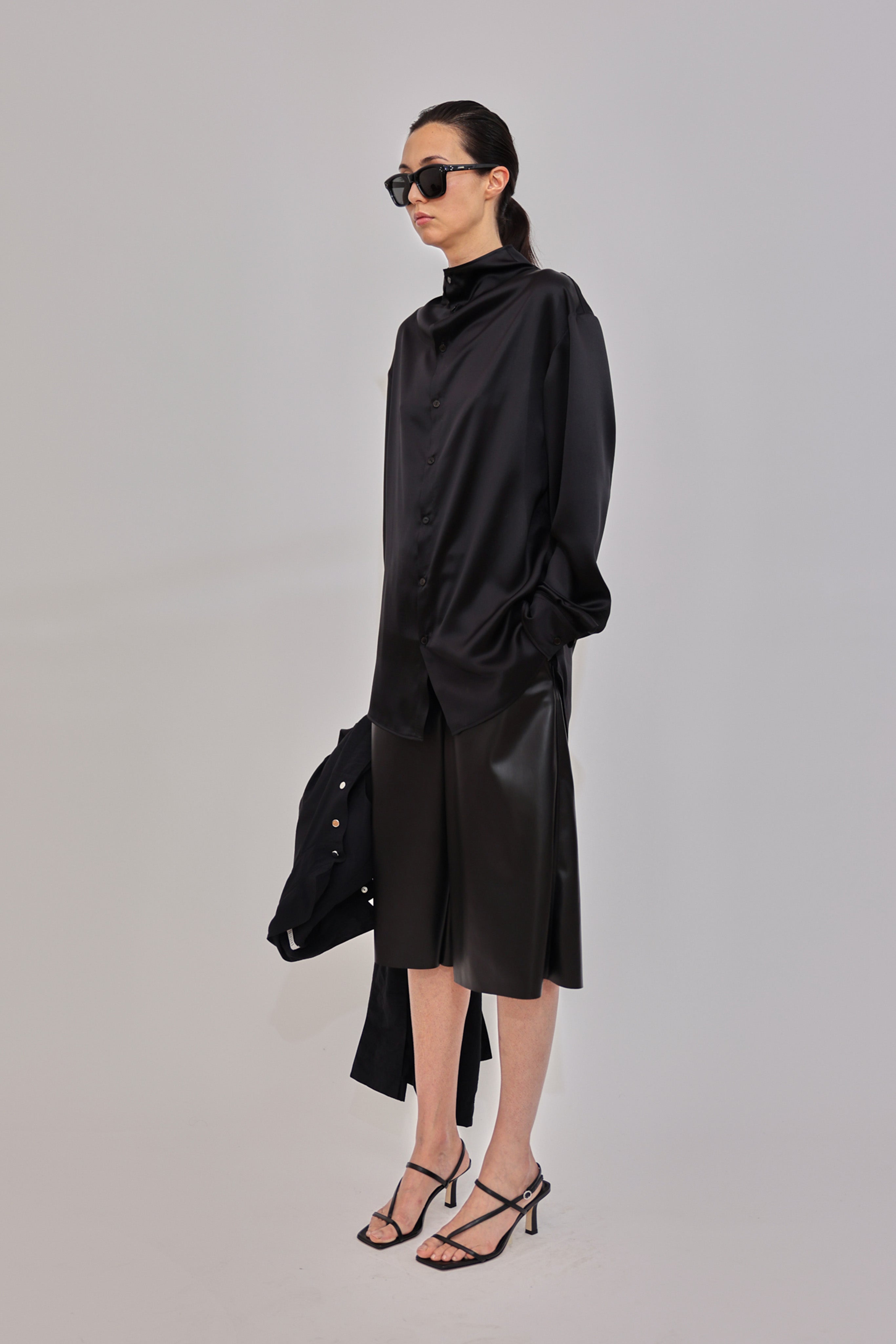 Faux Leather Bermuda Shorts - GAUCHERE