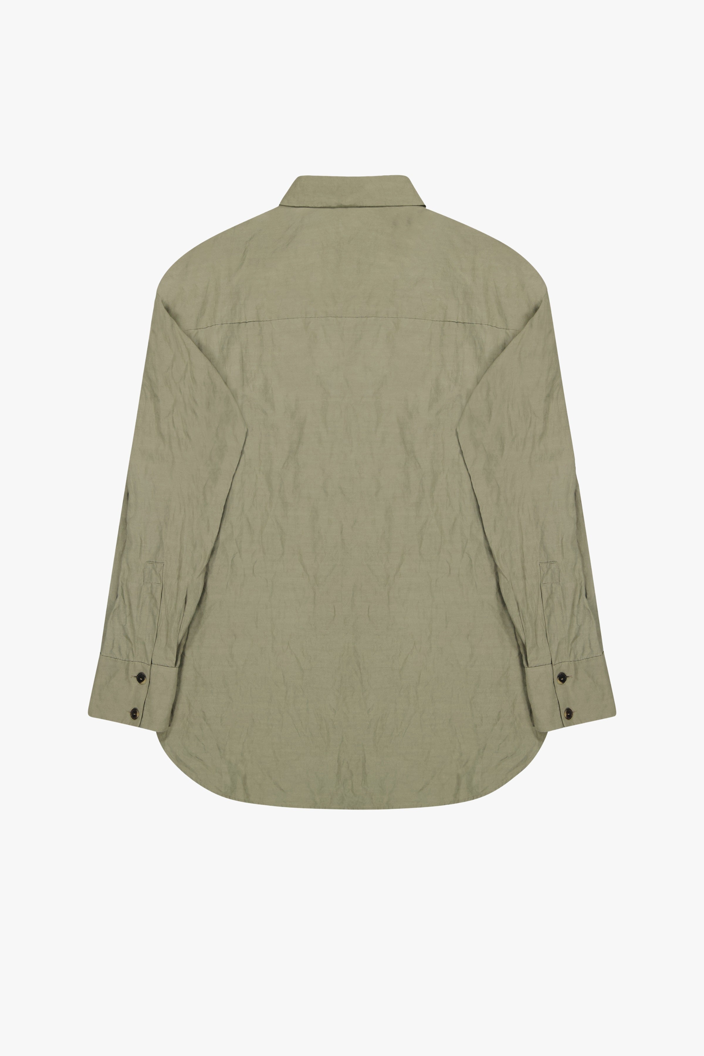 Crinkle Cotton Oversized Shirt - GAUCHERE