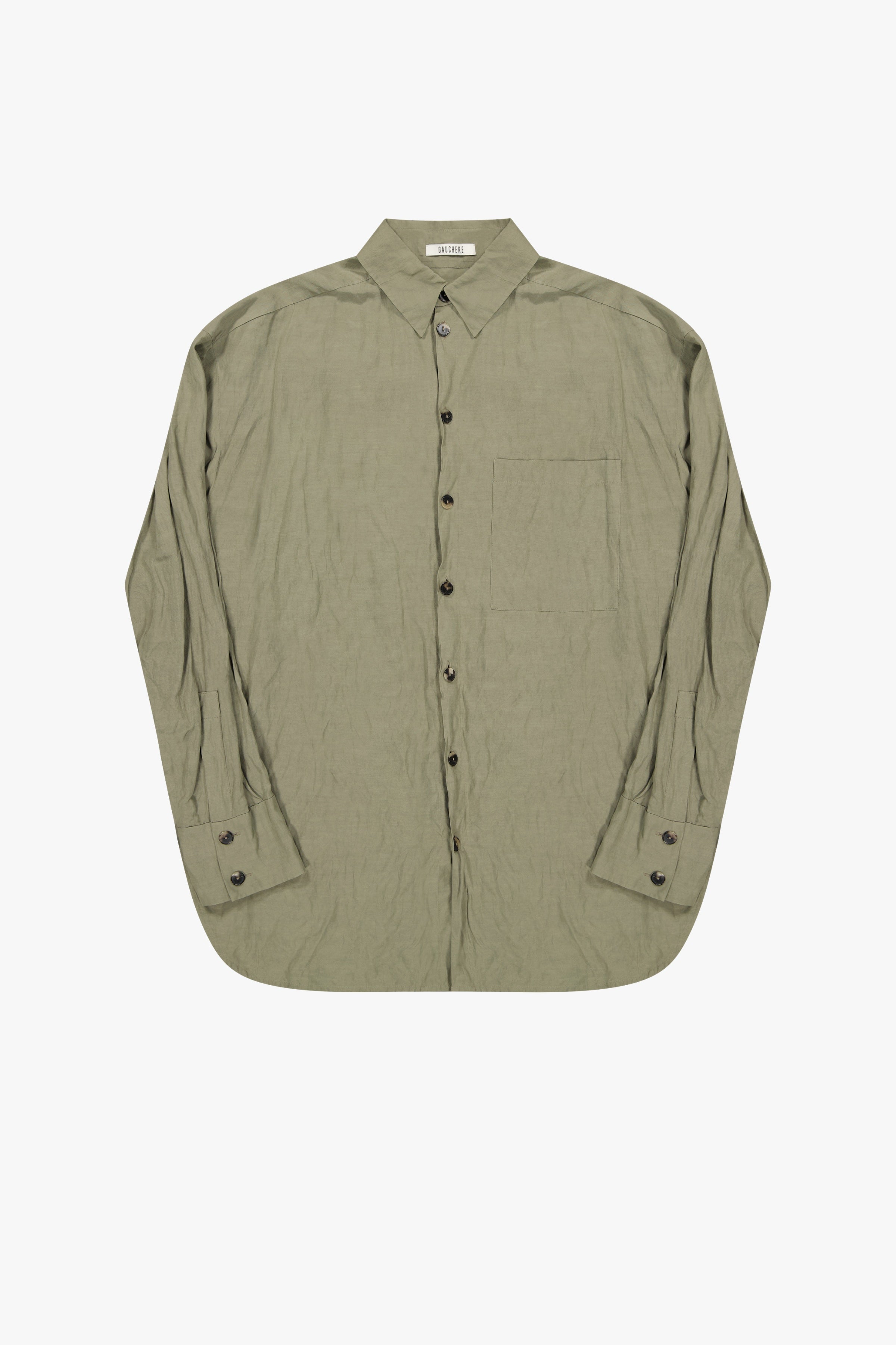 Crinkle Cotton Oversized Shirt - GAUCHERE