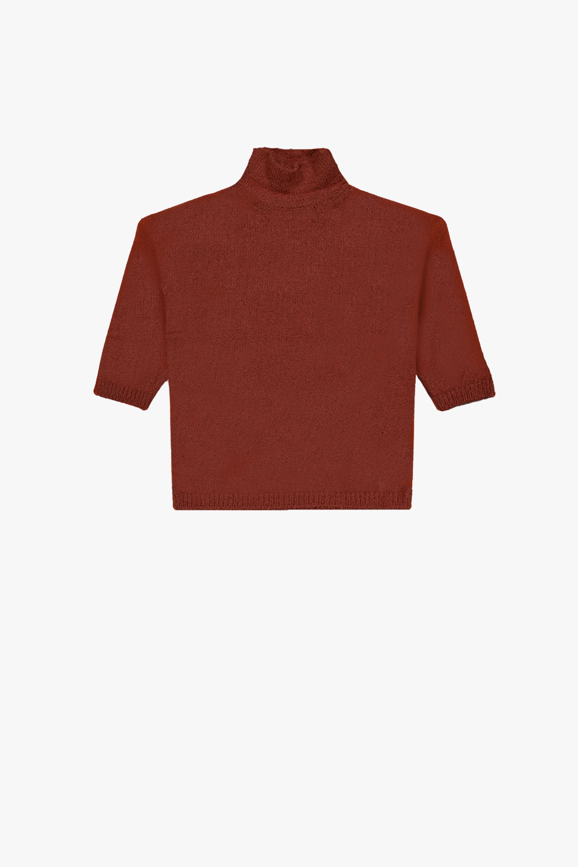 Mid-Lenght Sleeves Sweater In Brushed Wool - GAUCHERE