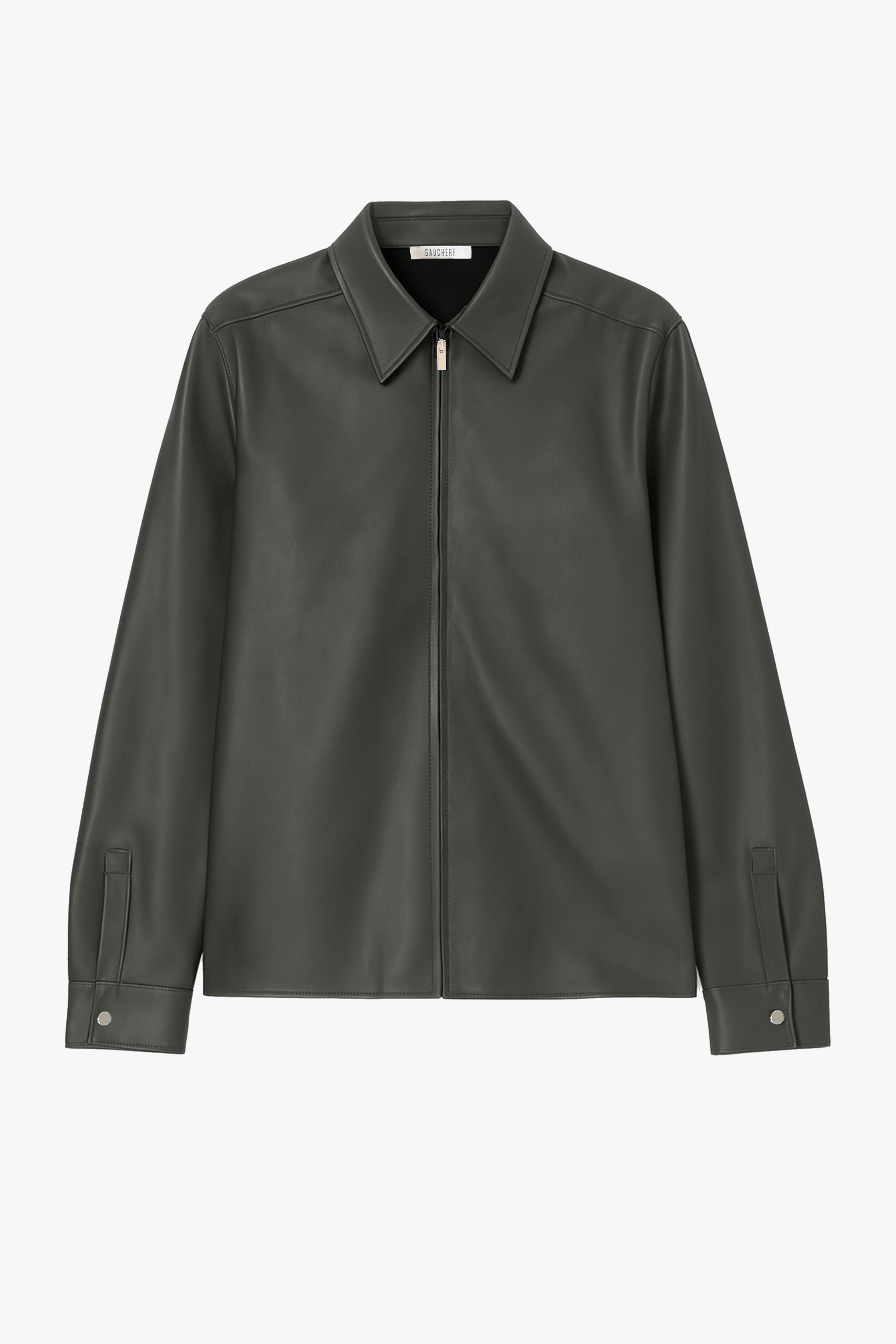 GAUCHERE Zipped Faux Leather Leather Shirt