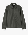 GAUCHERE Zipped Faux Leather Leather Shirt