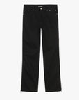 Double Zipper Boyfriend Jeans in Black - GAUCHERE