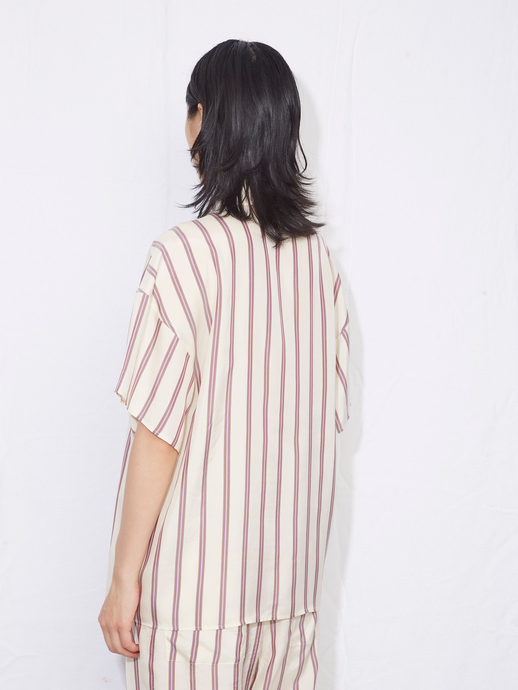 GAUCHERE - Fluid Striped Short Sleeves Shirt