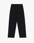 Seam Detail Black Denim Pants - GAUCHERE