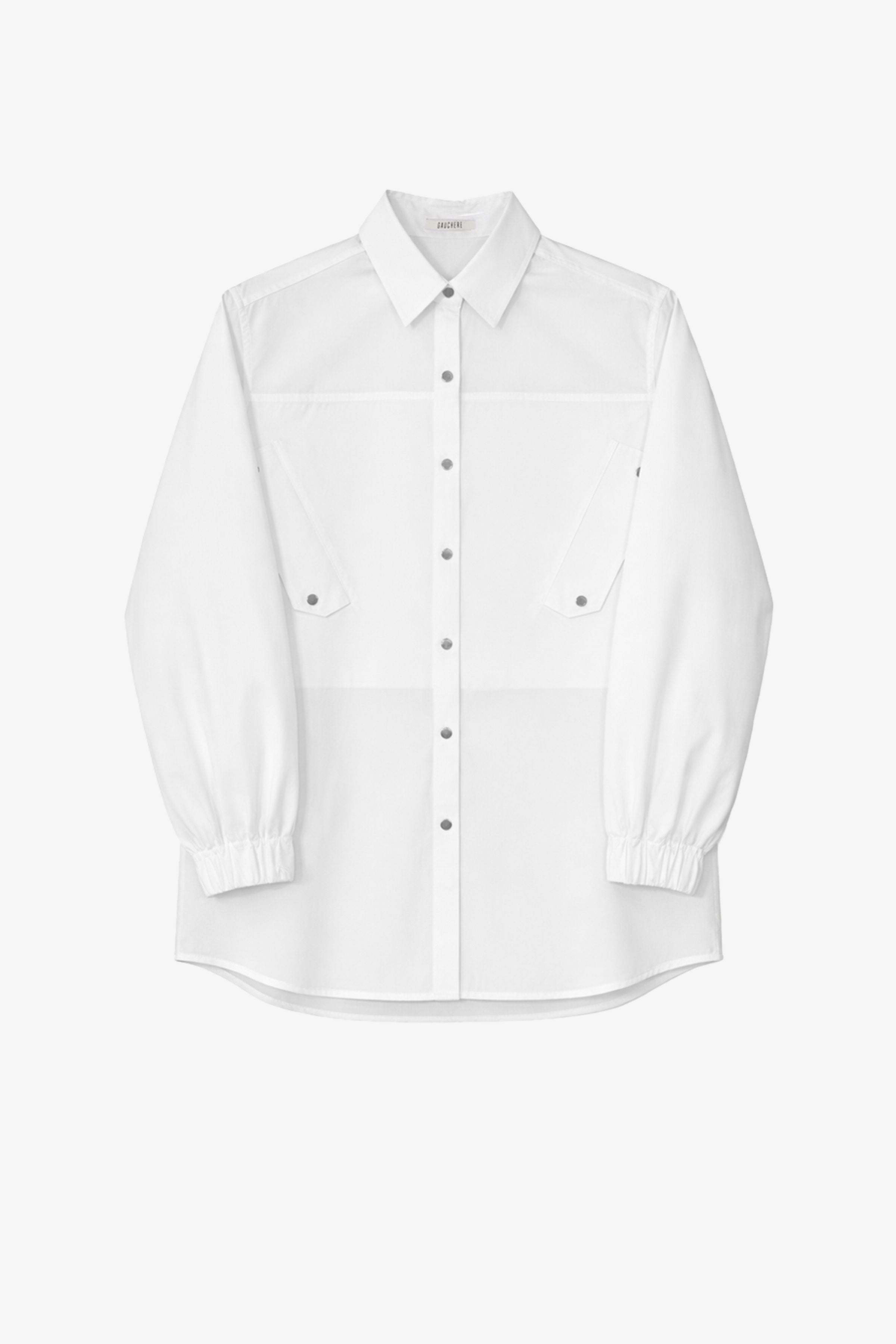 Coton Shirt With Elasticated Cuffs - GAUCHERE