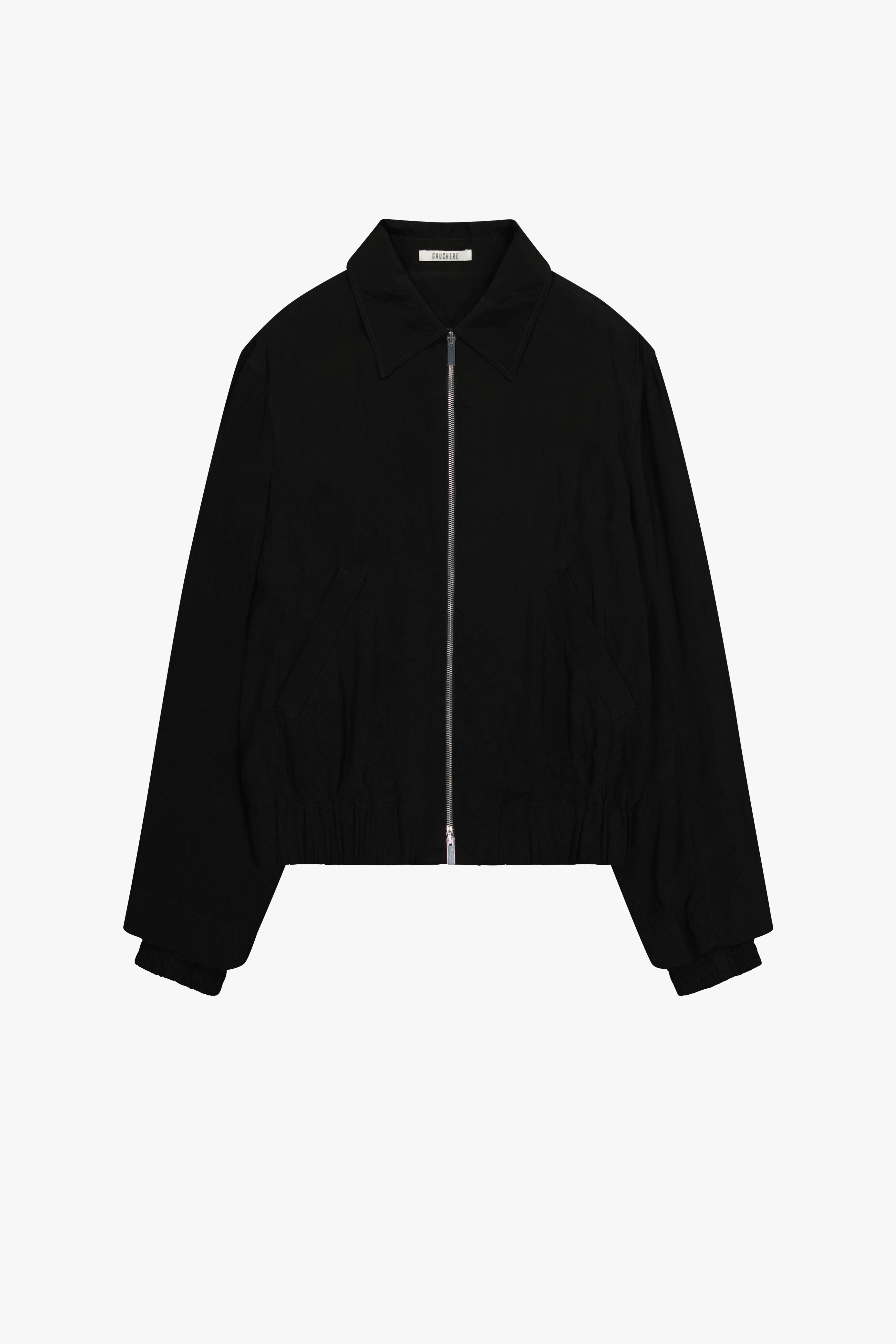 gauchère Veste Bombers En Viscose Froissée