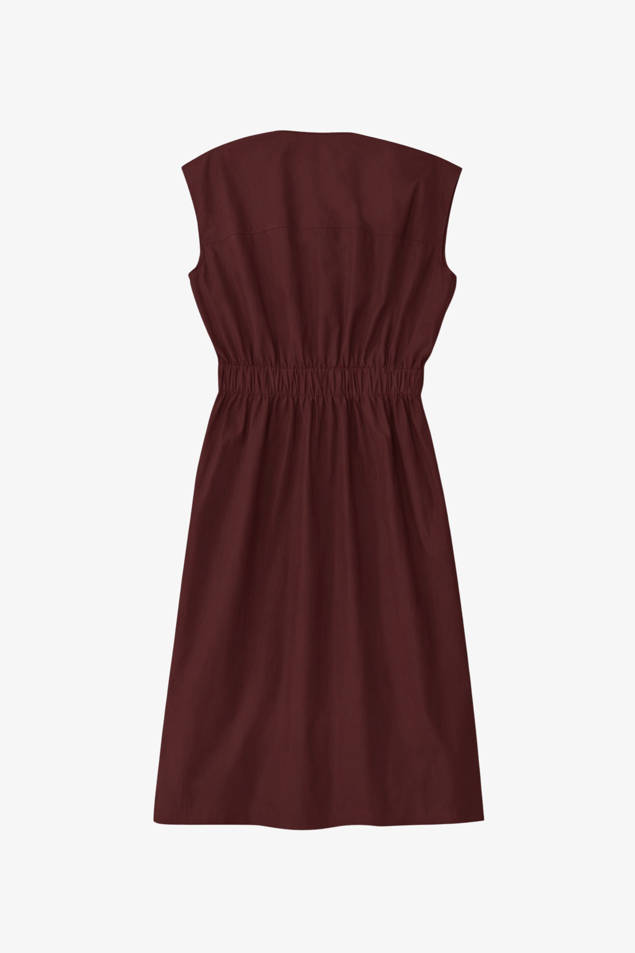 Sleeveless Cotton Dress With Elasticated Waist - GAUCHERE