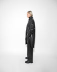 Gauchere Double Pocket Eco Leather Coat
