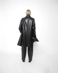 Gauchere Double Pocket Eco Leather Coat