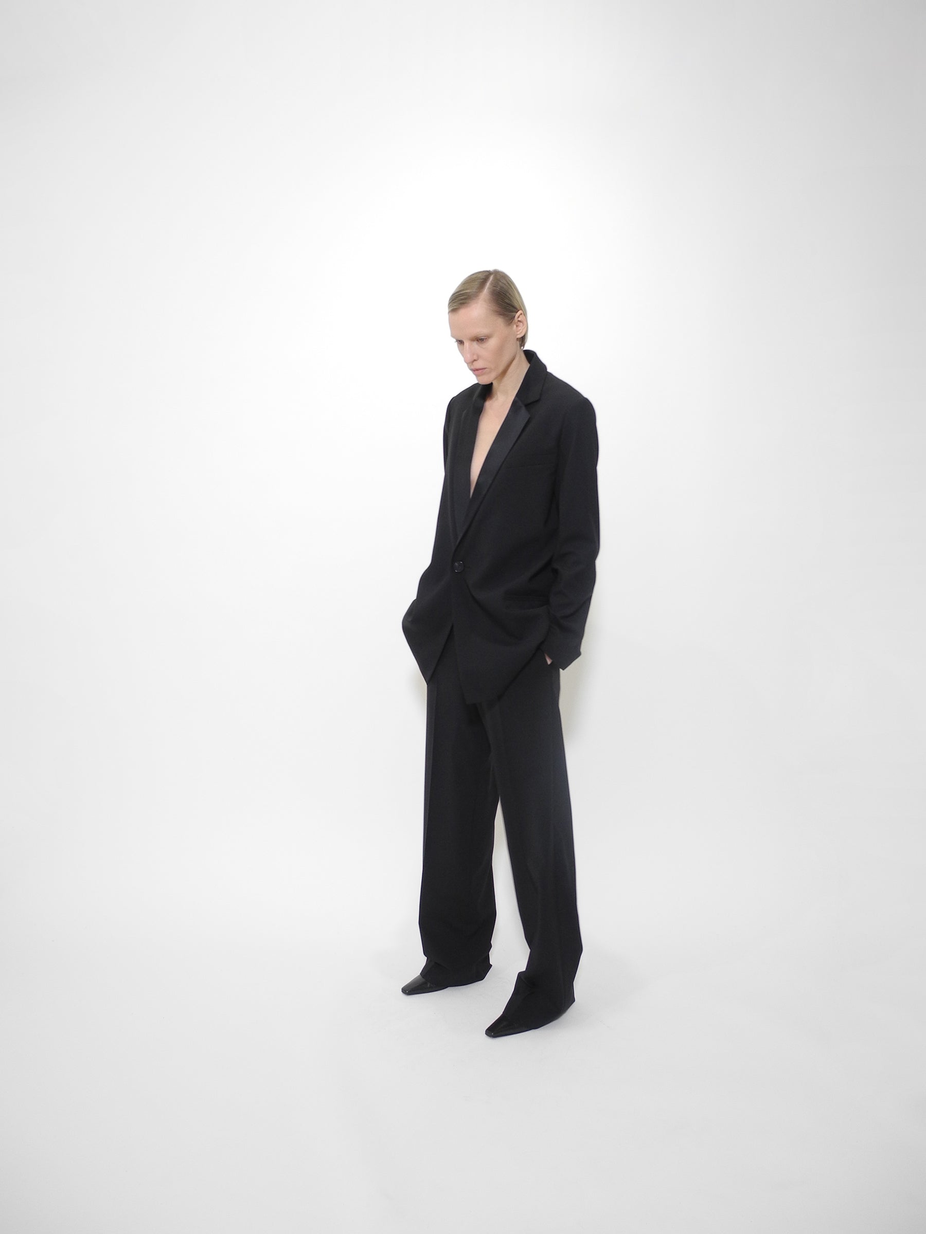 Gauchere Virgin Wool Tuxedo Jacket 