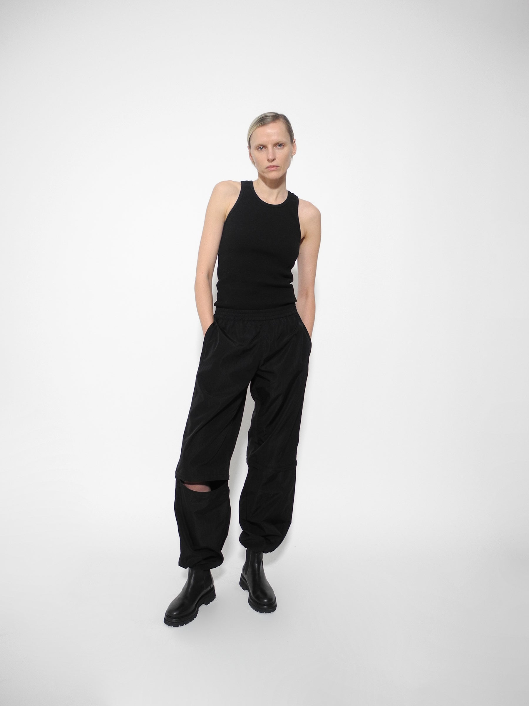 Technical Nylon Wide Leg Pants - GAUCHERE