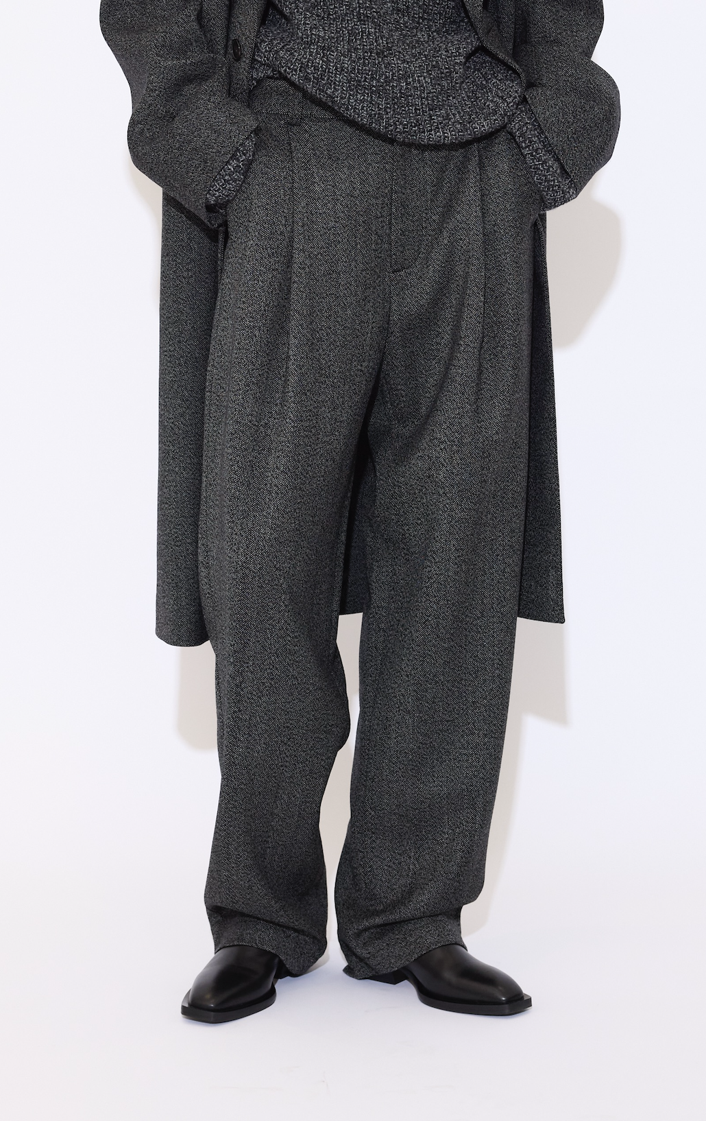 GAUCHERE Tailored Pants In Chiné Wool