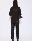 Faux Leather Biker Pants - GAUCHERE