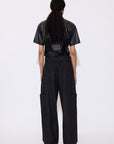 Cargo Pants In Anthracite Flannel - GAUCHERE