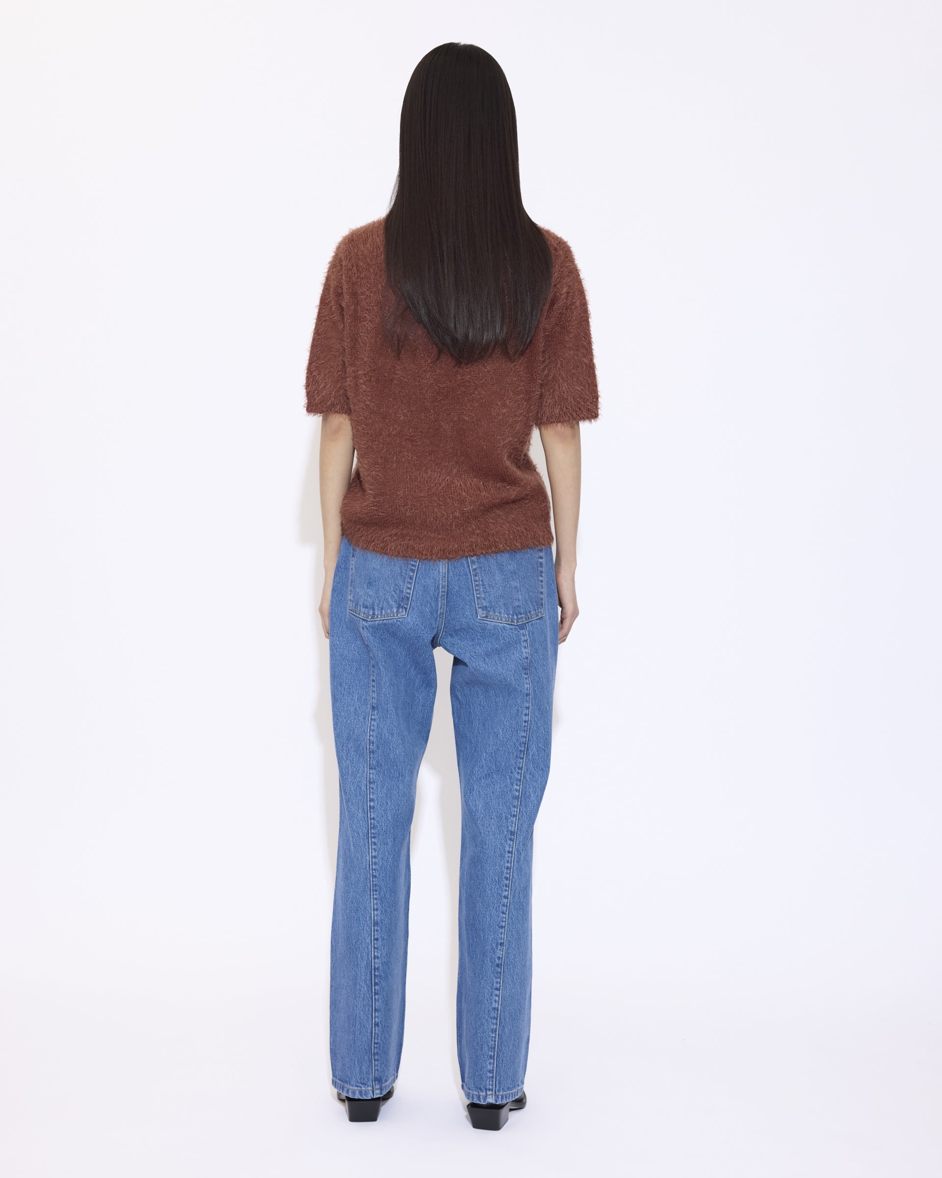 Mid-Lenght Sleeves Sweater In Brushed Wool - GAUCHERE