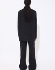 Black Denim Classic Blazer - GAUCHERE